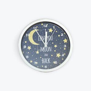 Moon and Back 9" Wall Clock
